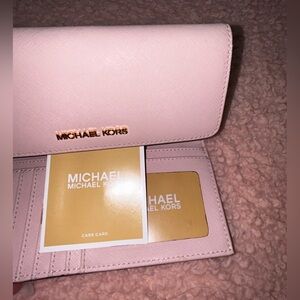 Blush color Michael Kors wallet